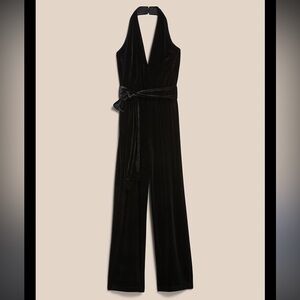 Banana Republic Velvet Halter Jumpsuit
